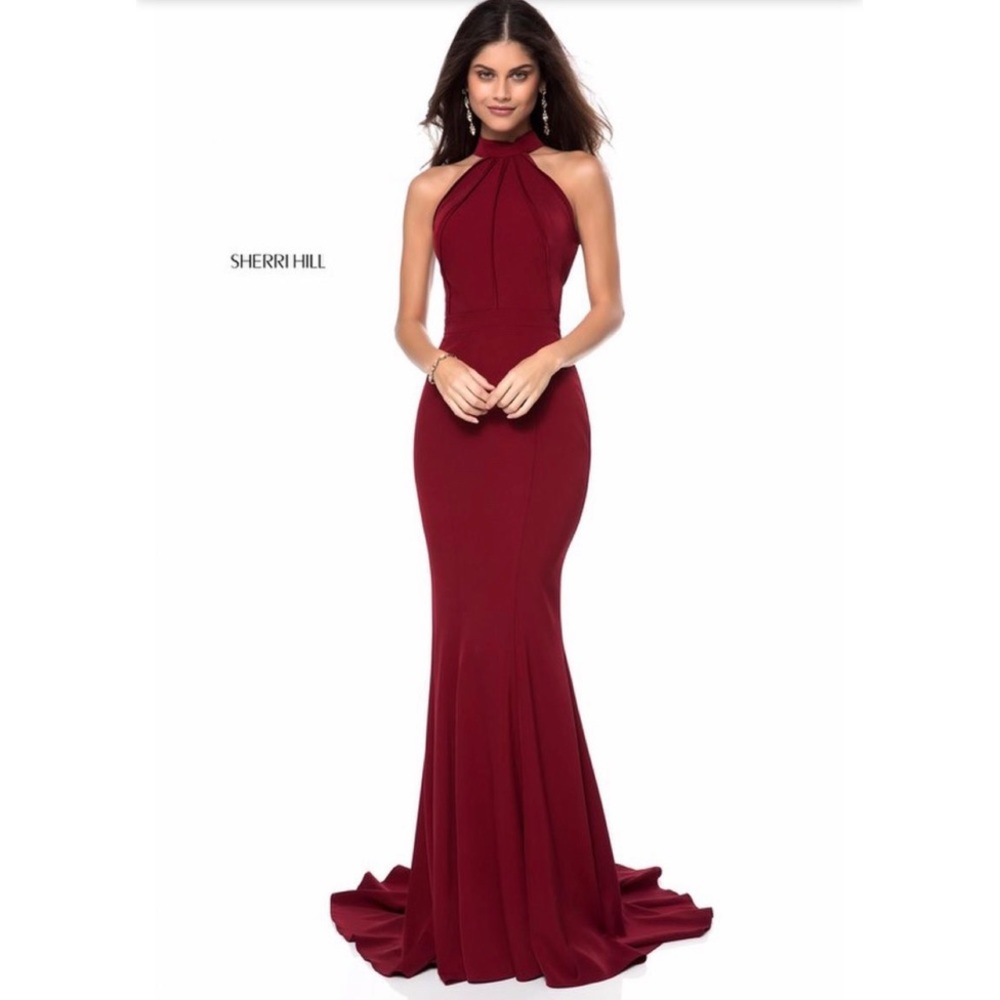 Sherri Hill formal halter gown